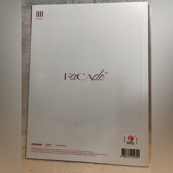 Wonho - Facade - K-pop CD book and poster - Picture 3 of 6